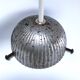 Art Deco glass ball pendant with floral decor