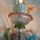 Set of 3 Venetian wall lights in multicoloured Murano glass, circa 1950