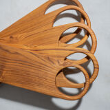 Cutting or presentation board of monoxyl teak with handle (T1)