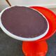 Tabouret tam tam rouge orange vintage