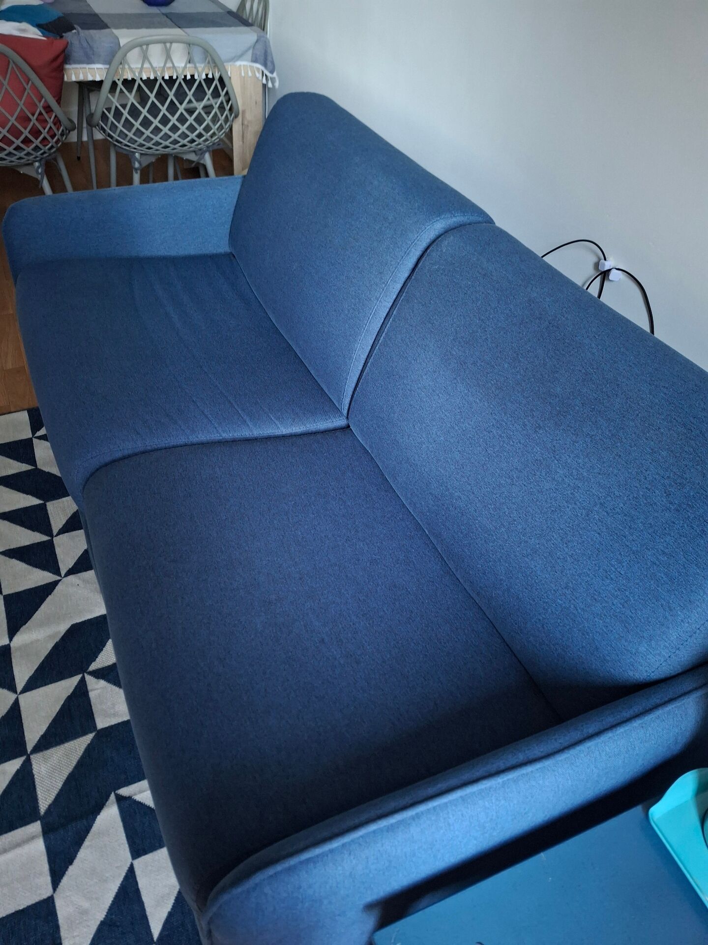 Sofa bed / convertible habitat – sleeping area 140cm – blue
