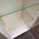 Medical cabinet showcase metal and vintage industrial glass 1950