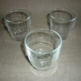 Small transparent Duralex glass x3