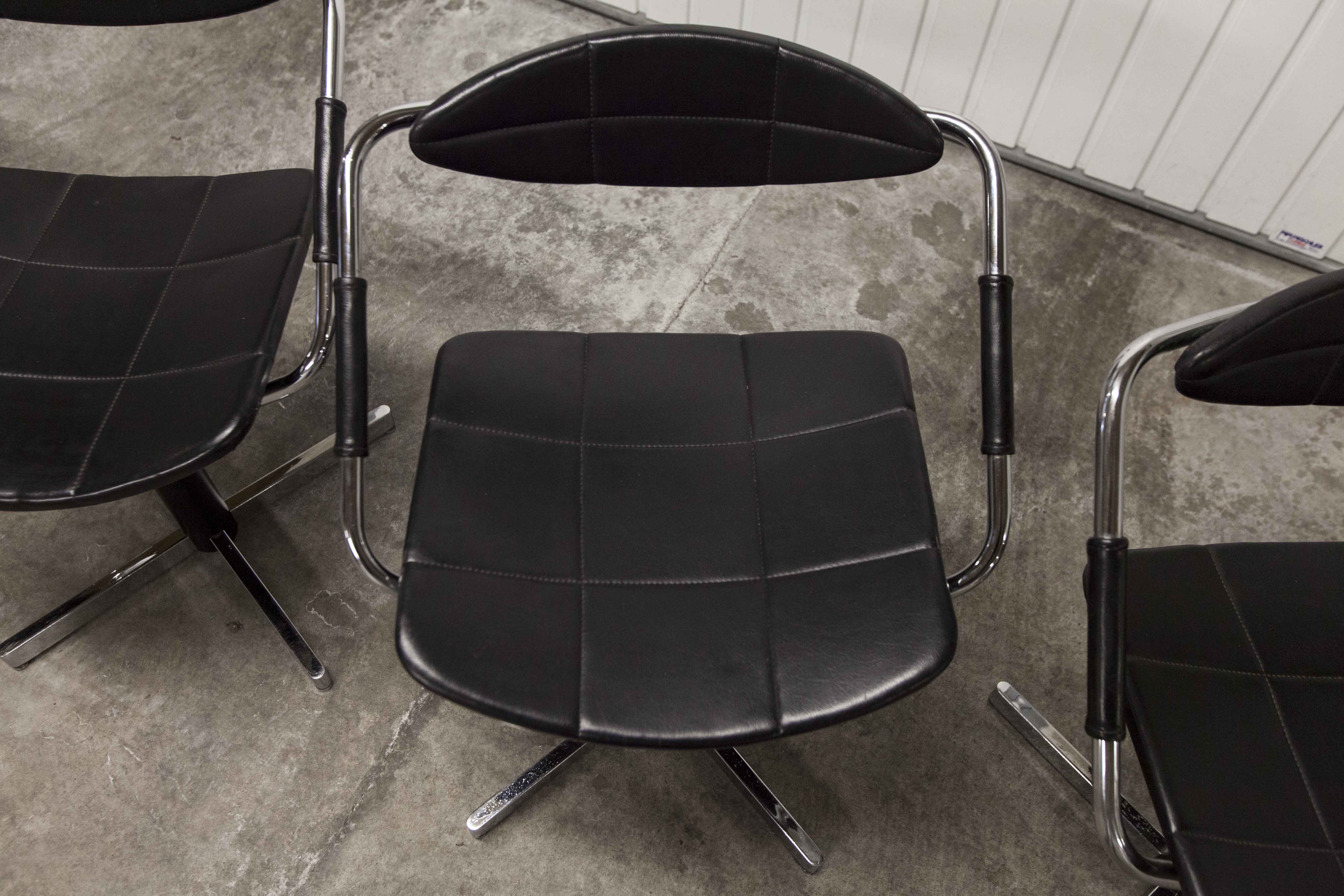 Set of 4 chairs armchairs Steiner model unesco 1962