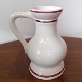 Vintage earthenware vase with floral decoration, Strasbourg