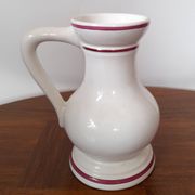 Vase vintage en faïence fleur décor Strasbourg