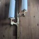 Pair of Arlus gilt bronze and opaline wall sconces