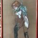 Pastel drawing of a nude