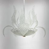 1950's Barovier & Toso Murano Glass and Brass Chandelier