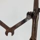 Brutalist sculpture in wrought iron, folk art