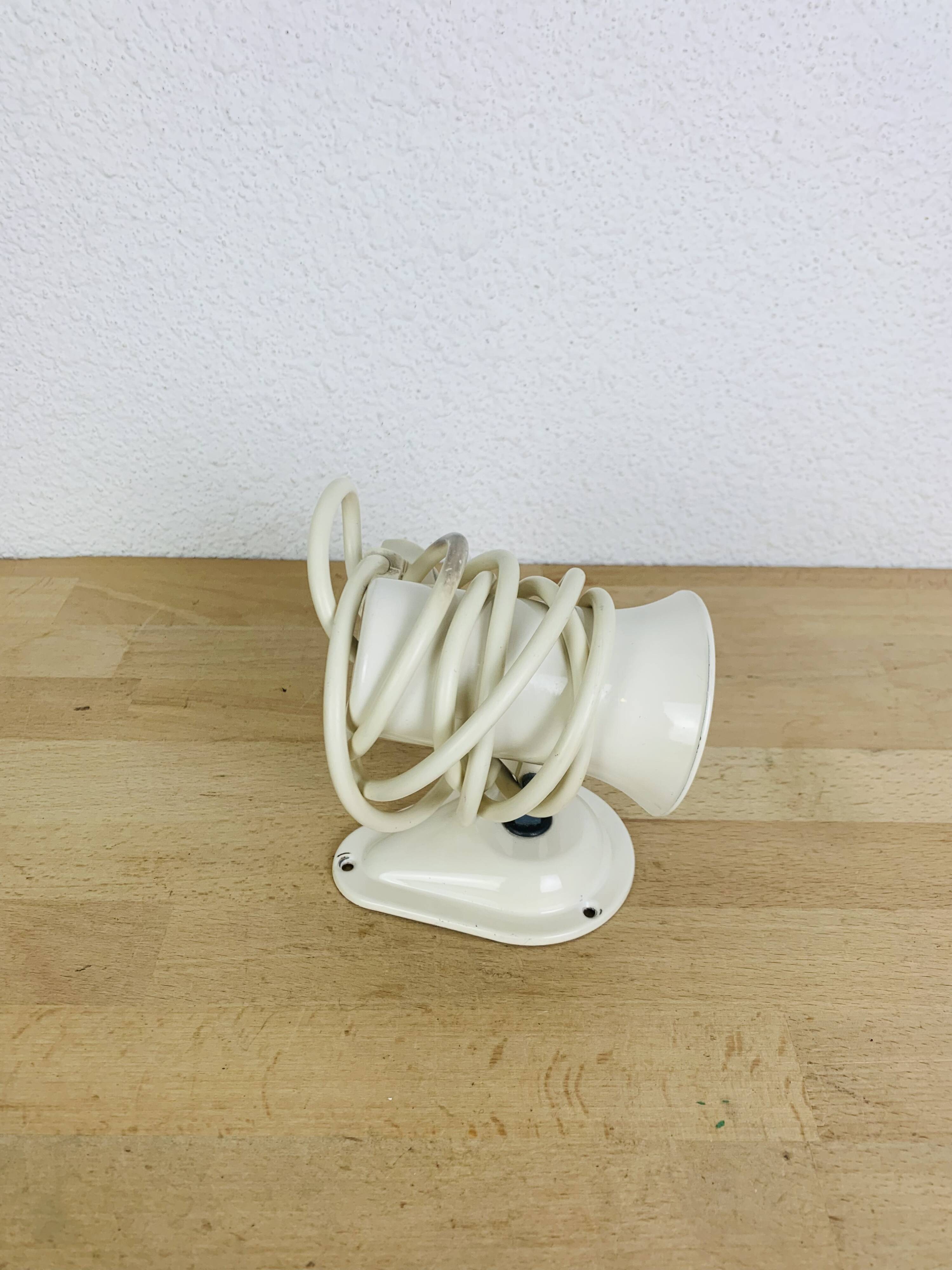 Lita vintage white metal spotlight wall light