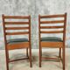 Two Bas van Pelt designer dining chairs in walnut, 1930s