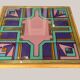 Vintage bistro table with painted top Bing, Cannes, 1990s