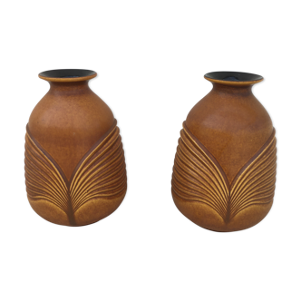 Duo of vintage ceramic vases