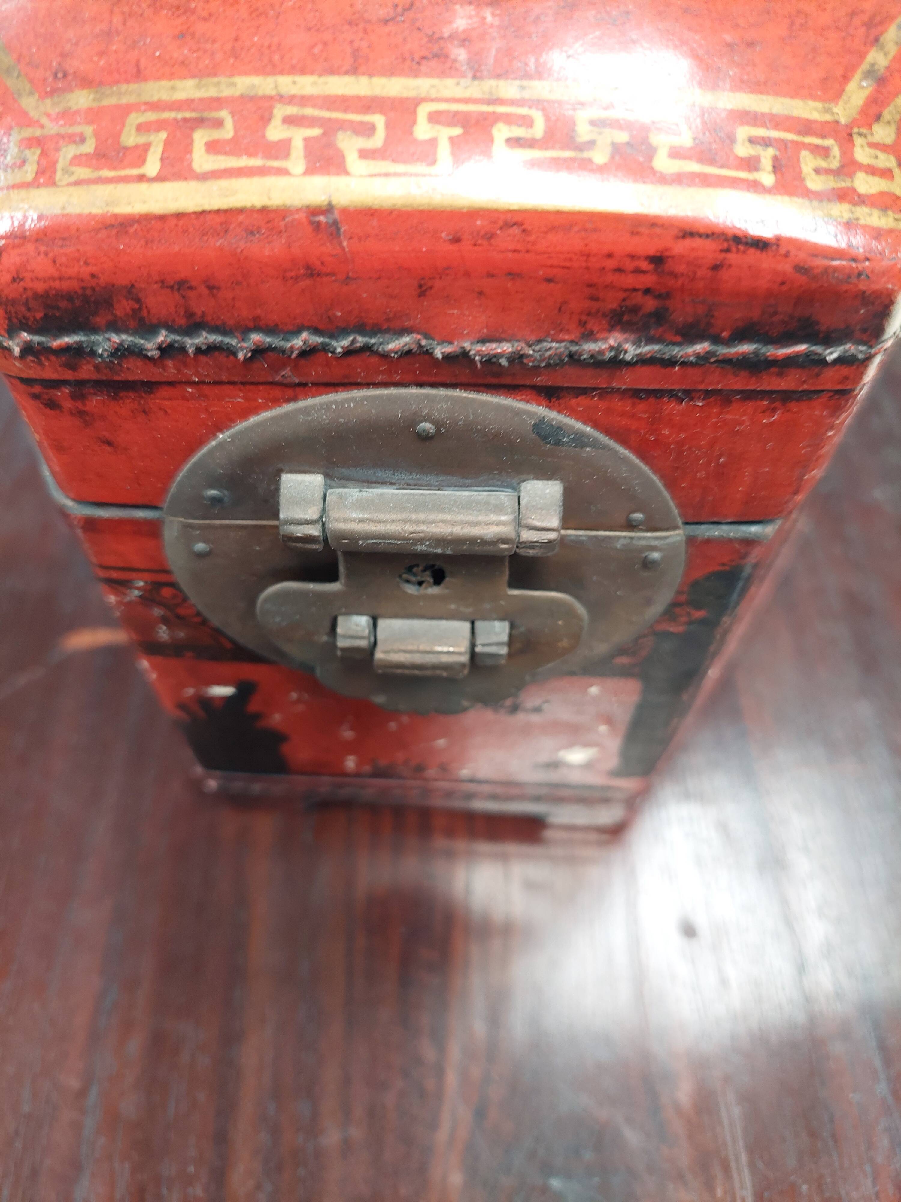 Used octagonal Chinese chest