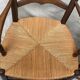 Pair of straw armchairs