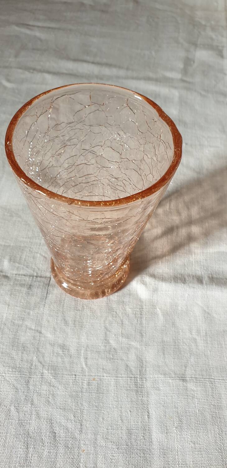 5 pink cracked glasses