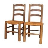 French handmade mulched chairs