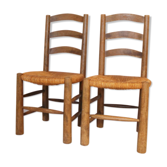 French handmade mulched chairs