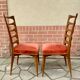 Chaises 1950 en acajou