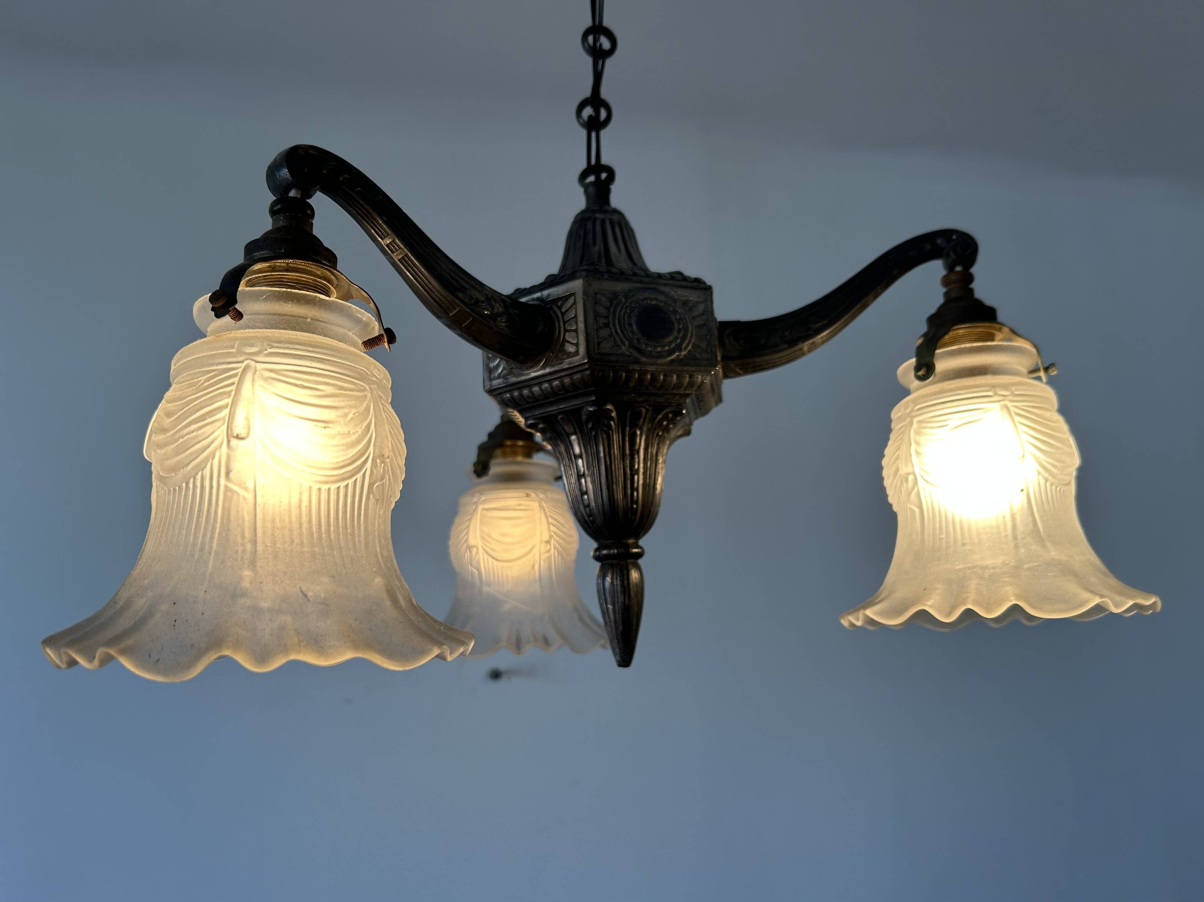 Antique Art Deco chandelier