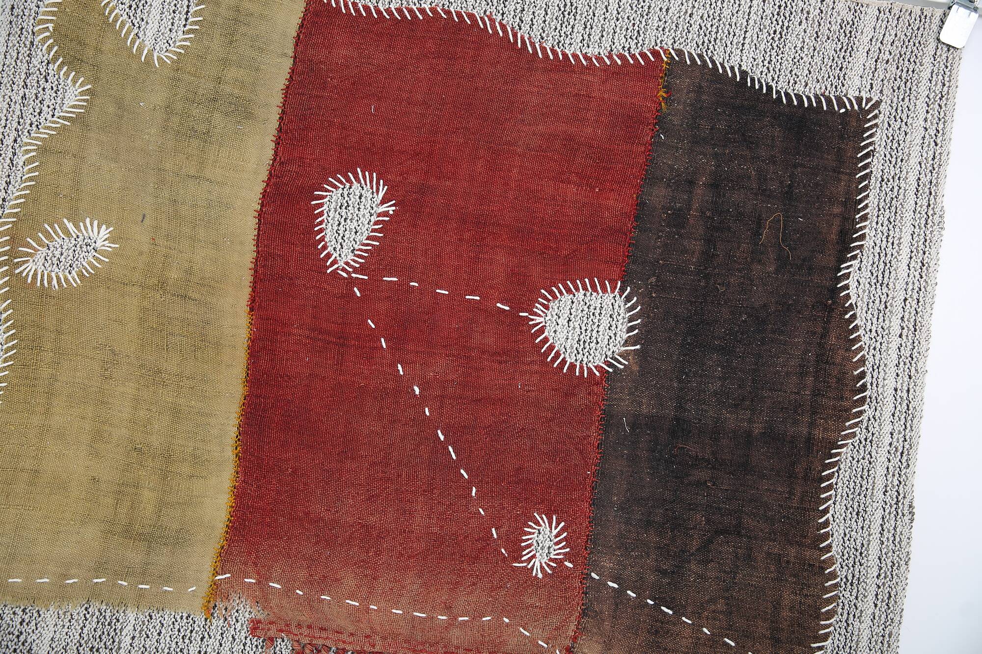 Tapisserie Murale Textile Vintage, Tenture Design, Art Textile, 88x106 Cm