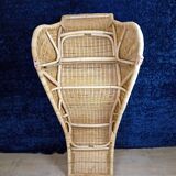 Wicker and rattan lounge chair by Carl Ojerstam for Ikea circa 1980/1990