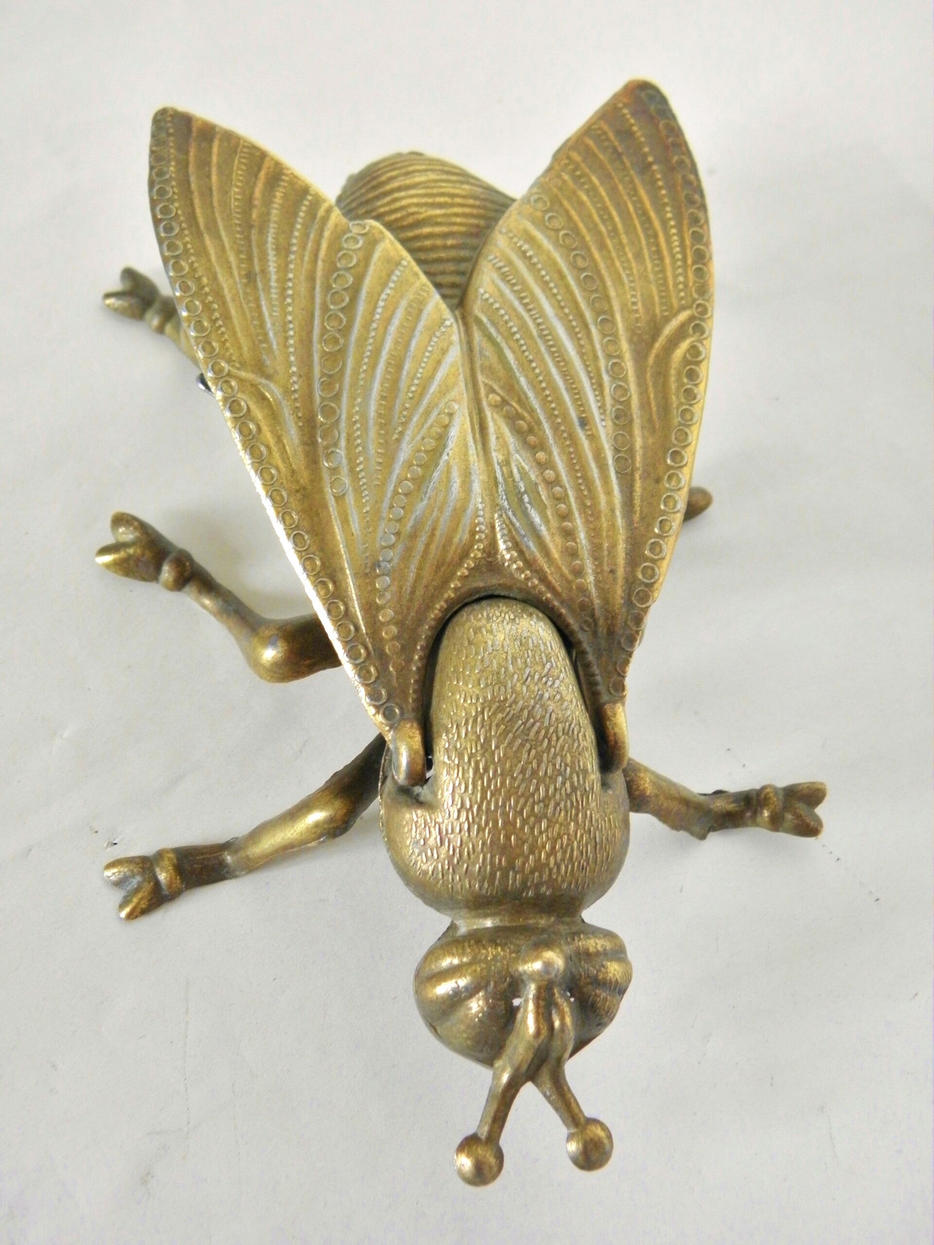 Fly ashtray brass 70s