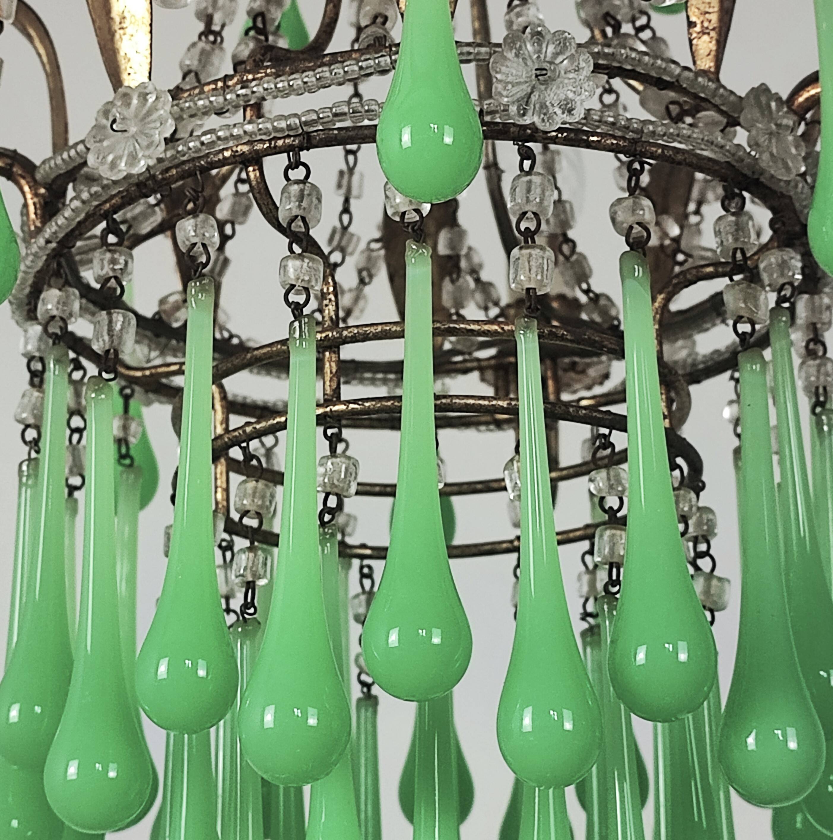 Italian chandelier with tassels