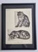 Illustrated plate, studies of felines by André Margat, 1930