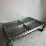 Metal design coffee table.