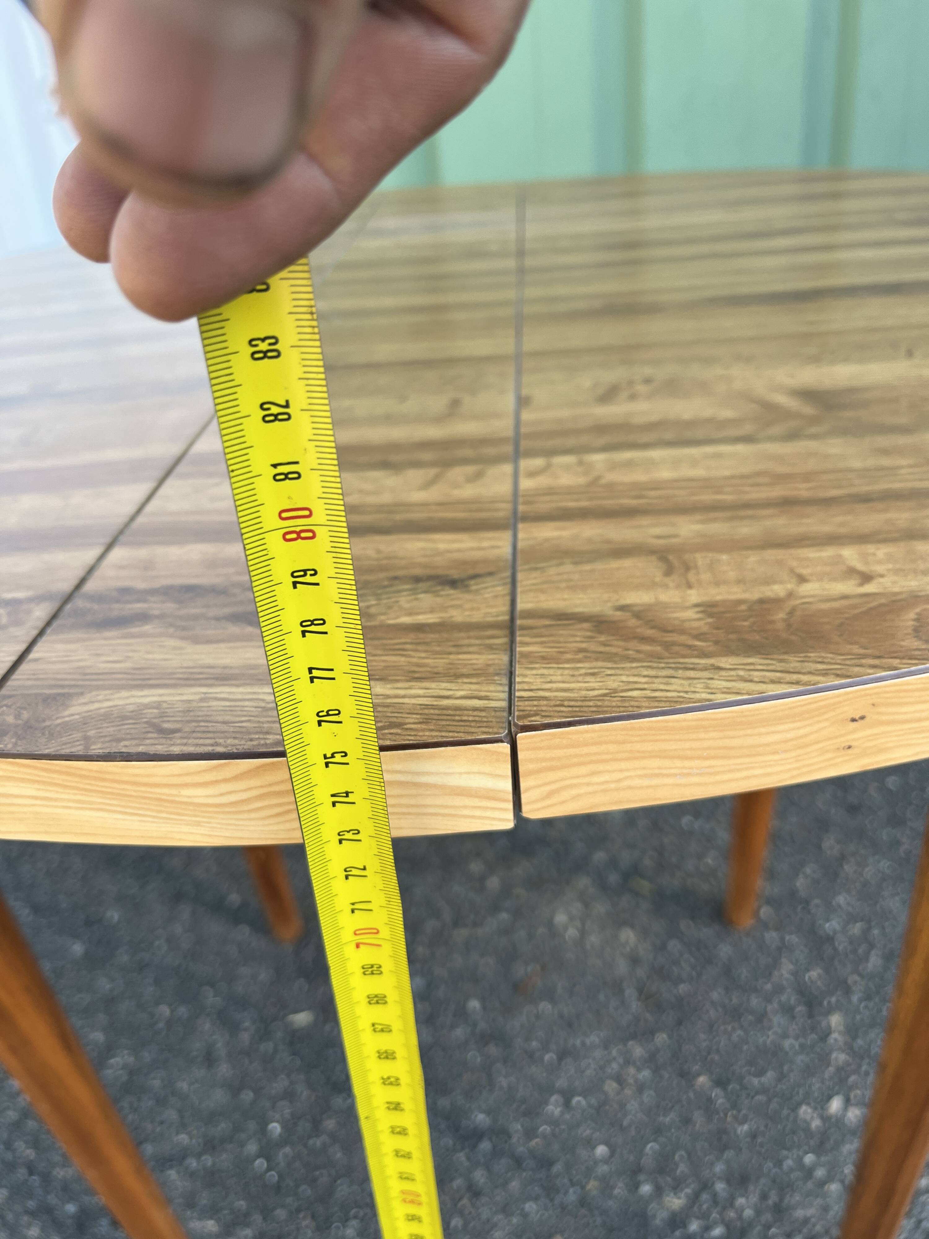 Vintage oval folding table, 60s/70s