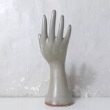 Vintage stoneware hand ring holder soliflore jewelry holder