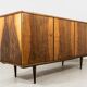 Vintage Walnut Sideboard By Lfm, Poland, 1970’s