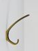 Up to 2 mid-century brass wall hooks by Hertha Baller, Austria, 1950s.