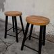 Pair of wooden stools