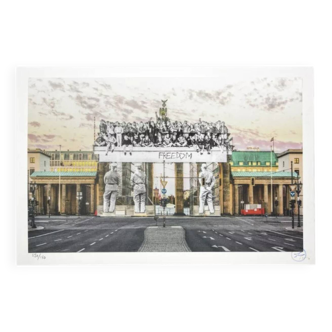 JR Lithograph, Brandenburg Gate Berlin, Sold Out 78/180