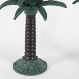 Set of brass candle holders