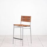 „Miss B“ steel lacquered aluminium bar stool by Tito Agnoli