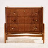 Restored commode in teak and oak