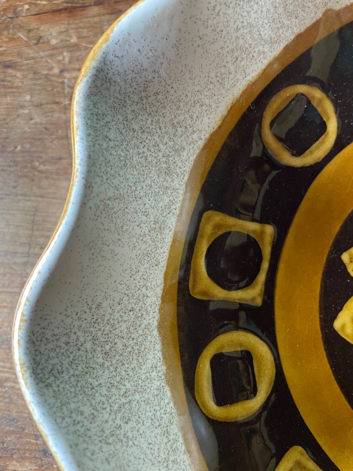 Graphic German ceramic dish