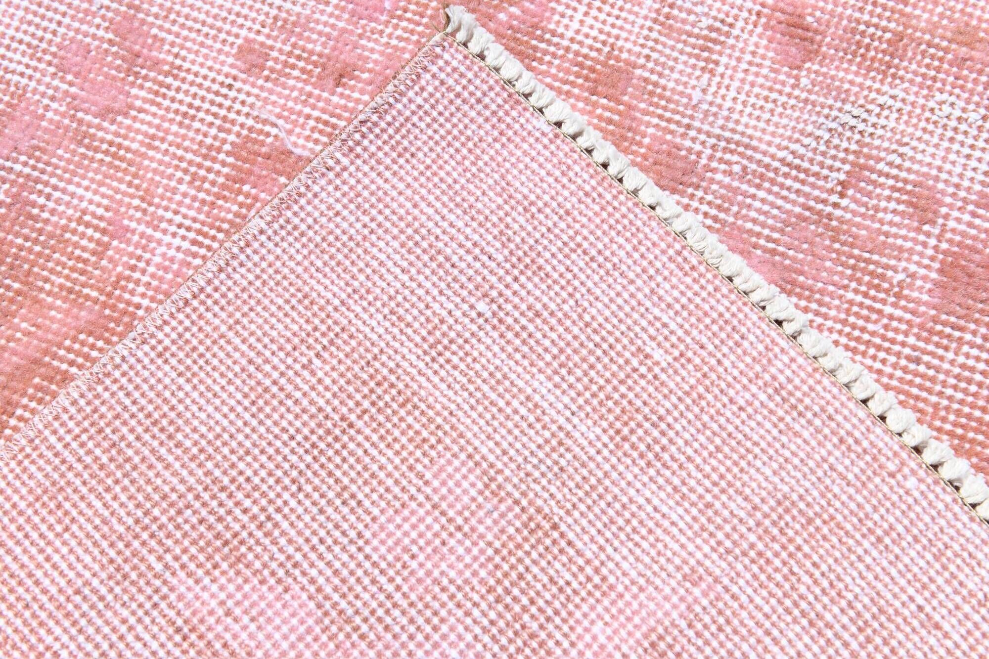 Dusty Pink Decorative Vintage Rug For Living Room, 210x325 Cm
