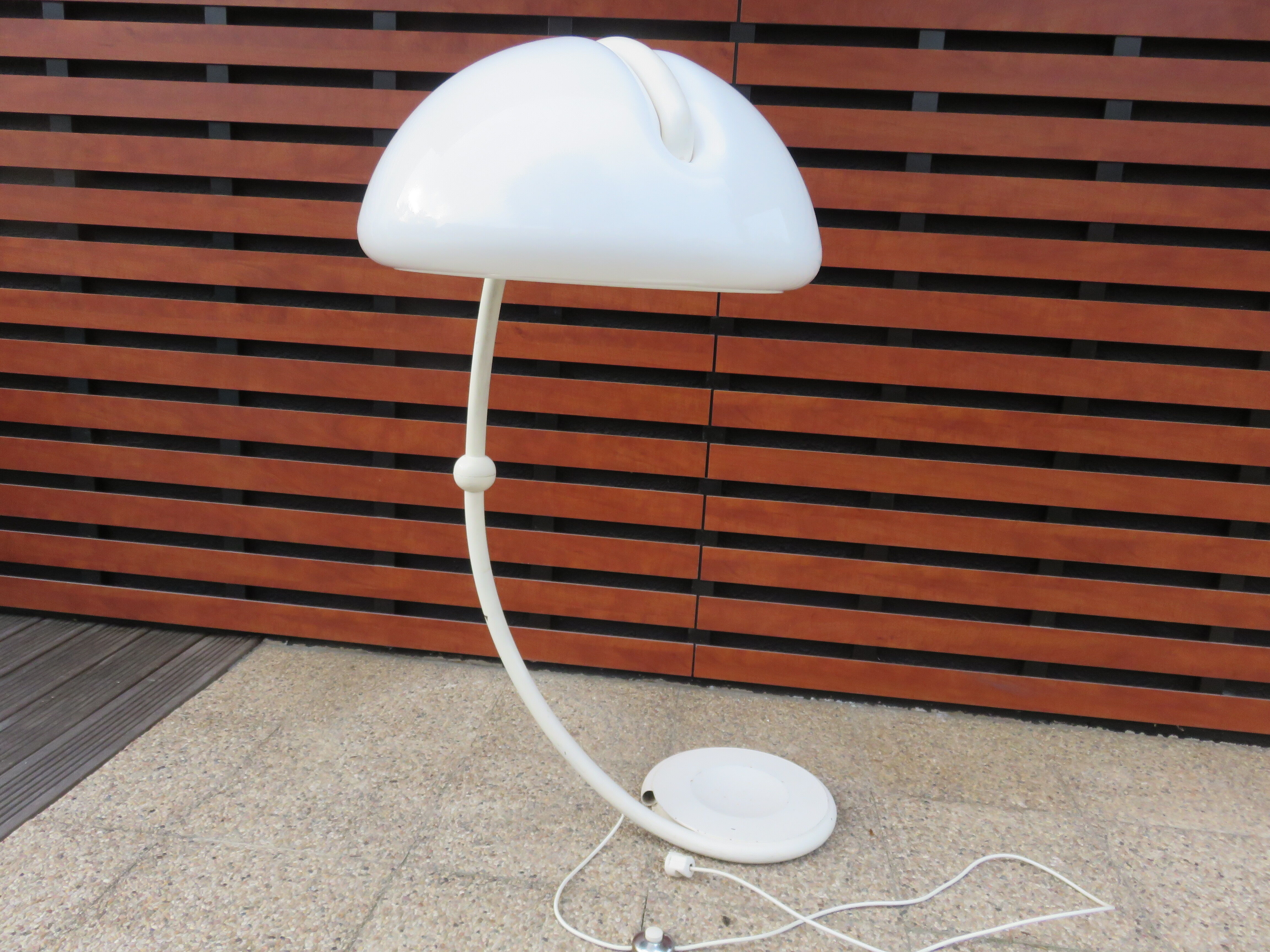 Floor lamp "serpente" Elio Martinelli for Martinelli luce 1965 1st edition