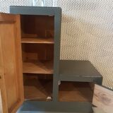 Gray asymmetrical wardrobe