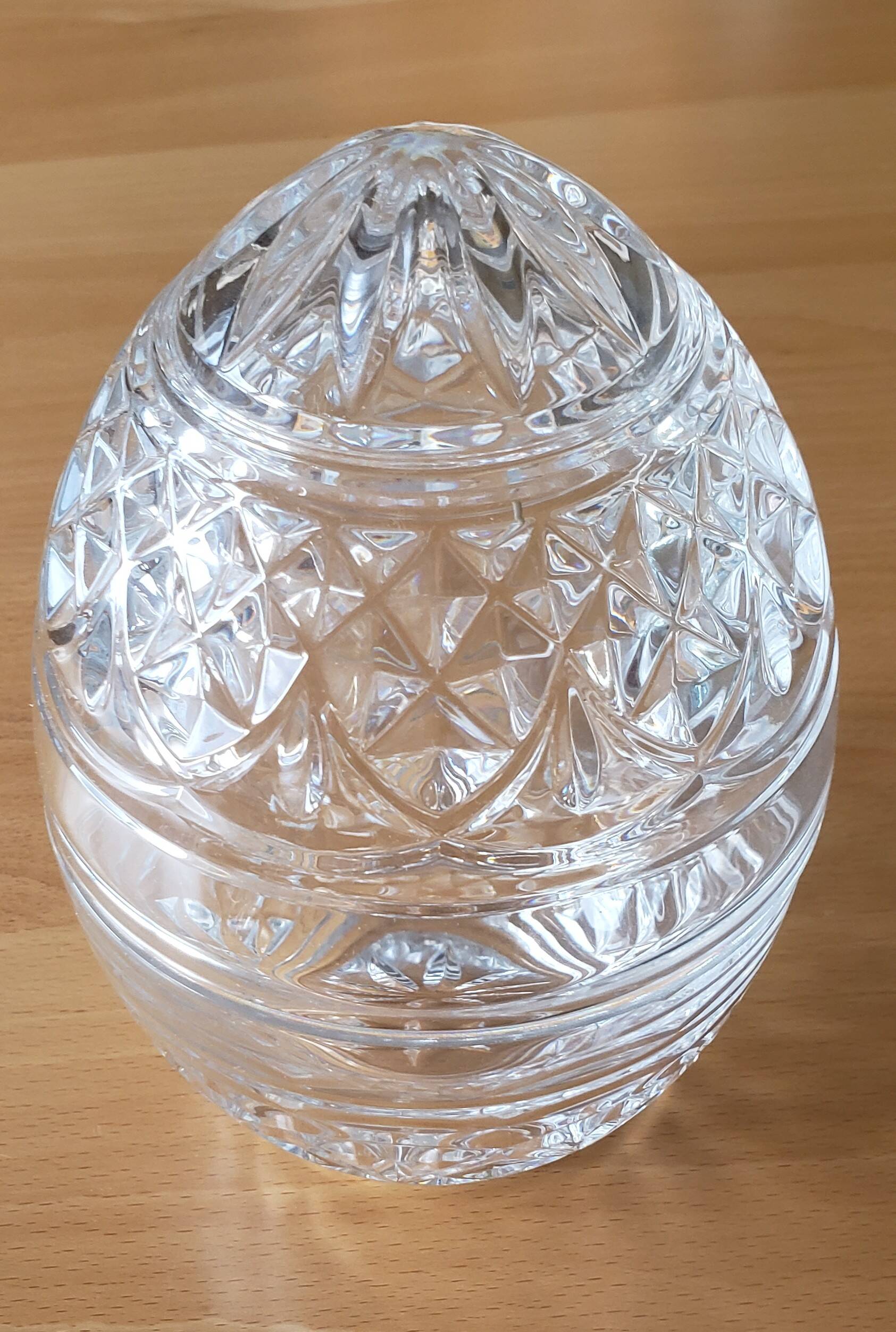 Crystal d'Arques candy dish egg
