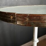 coffee table, vintage bistro pedestal table