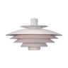 XL Danish pendant in white by Form Light, 1970s