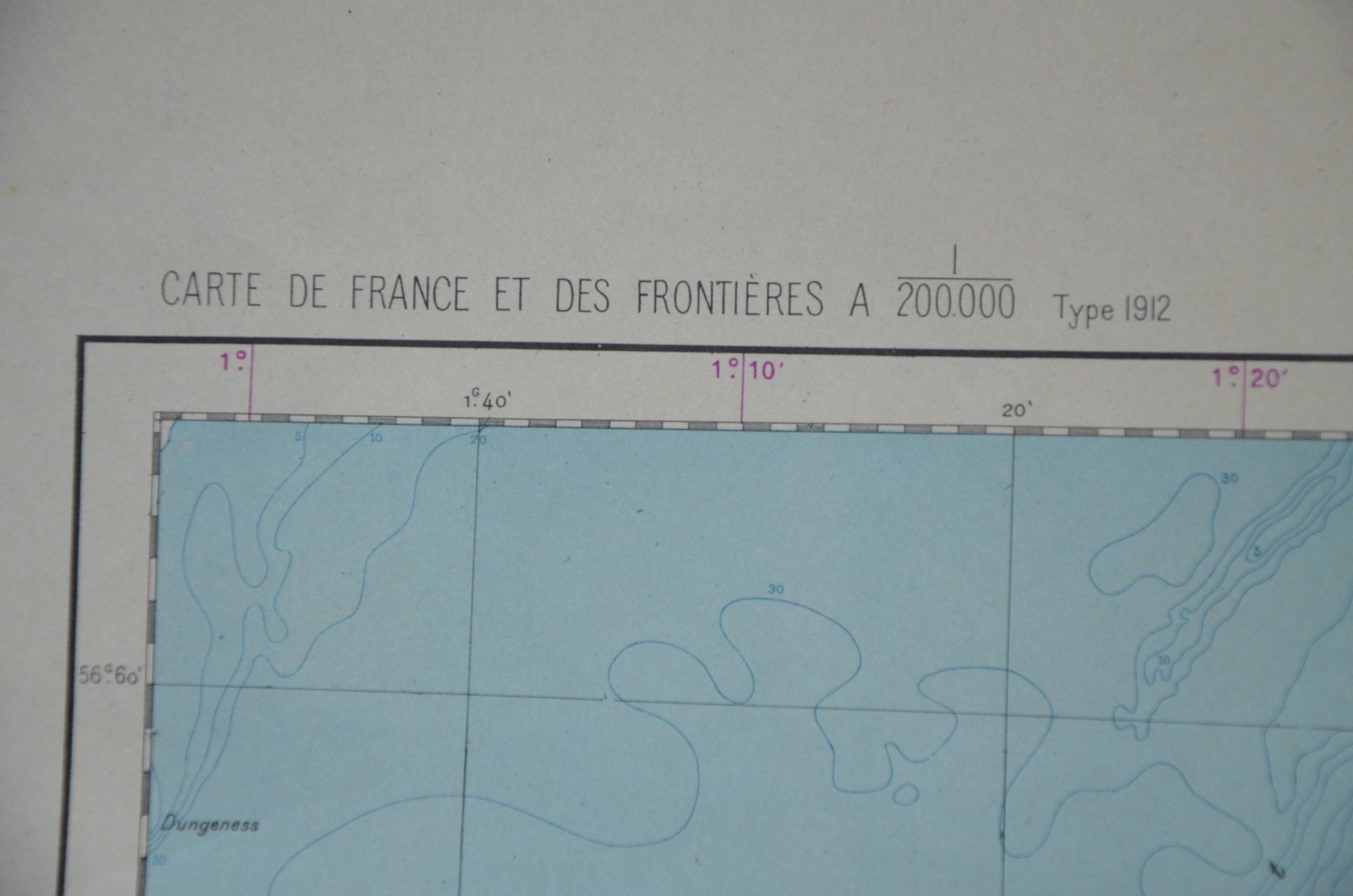 Map n ° 3, Boulogne-Calais, army Edition