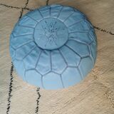 Pouf en cuir