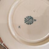 Ancient porcelain cup from eastern France with Mauve Fleurettes